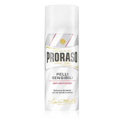 Proraso White mousse à raser peaux sensibles