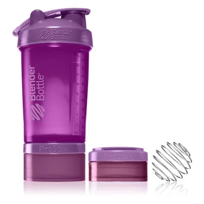 Blender Bottle ProStak Pro shaker de sport + réservoir coloration Plum