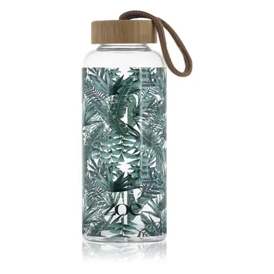 ZOE Bamboo Glass Bottle bouteille d'eau en verre coloration Tropic green