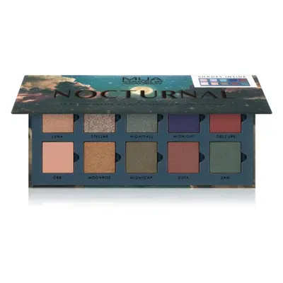 MUA Makeup Academy Nocturnal palette de fards à paupières couleurs