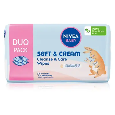 NIVEA BABY Soft & Cream lingettes douces pour bébé