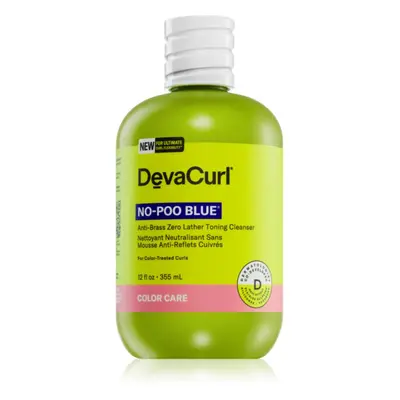 DevaCurl No-Poo Blue® shampoing hydratant pour cheveux bouclés et frisés neutralisant les reflet