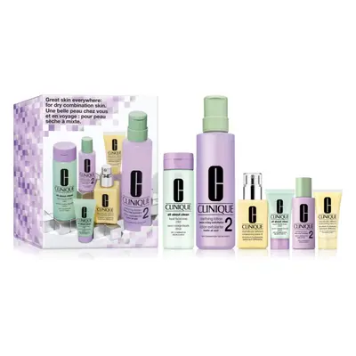 Clinique Holiday 3-Step Skincare Set For Dry Skin coffret cadeau pour peaux sèches