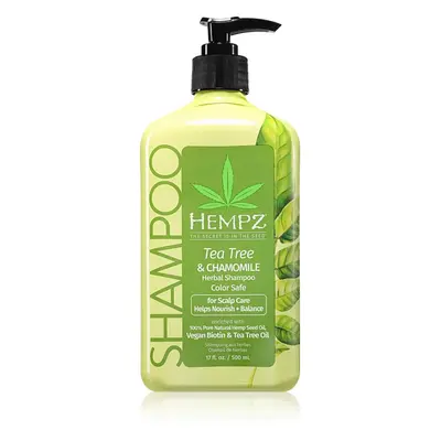 HEMPZ Tea Tree & Chamomile shampoing léger hydratant pour cheveux