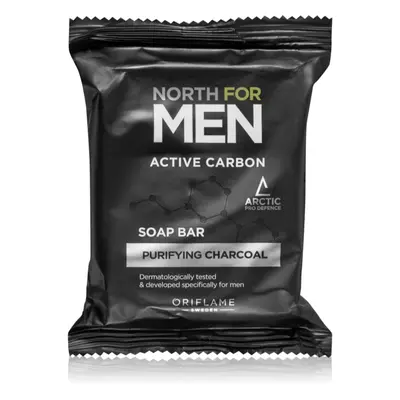 Oriflame North for Men Active Carbon savon nettoyant solide au charbon actif