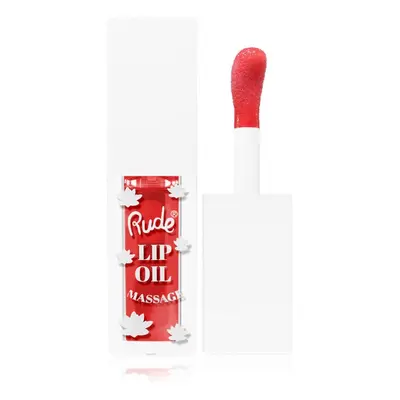 Rude Cosmetics Lip Oil Massage huile à lèvres pour un effet naturel teinte Chillaxin’ Cherry