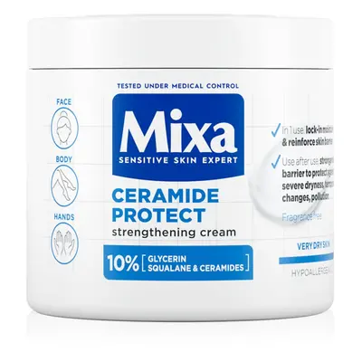 MIXA Ceramide Protect crème pour le corps régénérante pour peaux sensibles