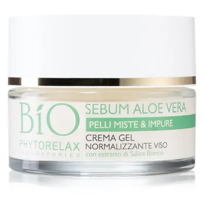 Phytorelax Laboratories Bio Sebum Aloe Vera gel-crème hydratant pour rendre la peau moins grasse