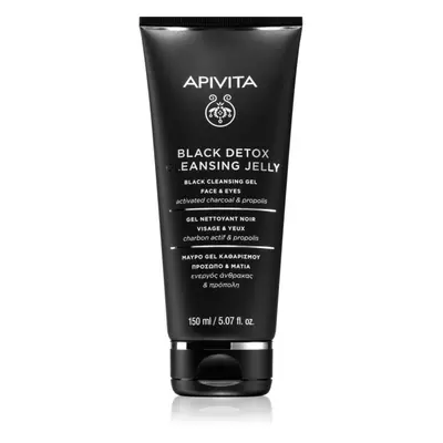 Apivita Cleansing Black Detox Cleansing Gel gel nettoyant au charbon actif visage et yeux