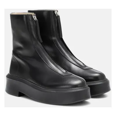 The Row Bottines Zipped 1 en cuir