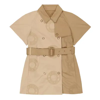 Burberry Kids Robe en coton mélangé à logo