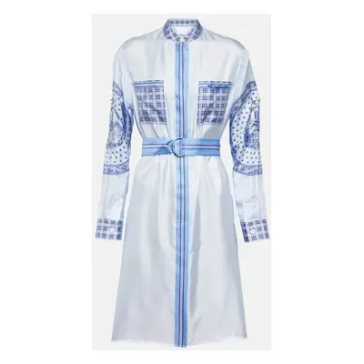 Burberry Robe chemise imprimée en soie