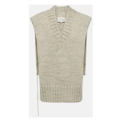 Maison Margiela Pull sans manches en alpaga, coton et laine