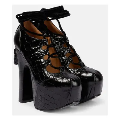 Vivienne Westwood Escarpins à plateau Elevated Ghillie en cuir