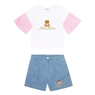 Moschino Kids Ensemble t-shirt et short Teddy en coton