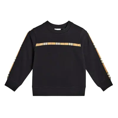 Burberry Kids Sweat-shirt Burberry Check en coton