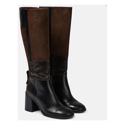 See By Chloé Bottes Patchwork en cuir et daim