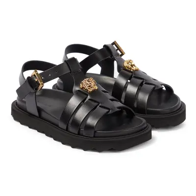 Versace Kids Sandales La Medusa en cuir