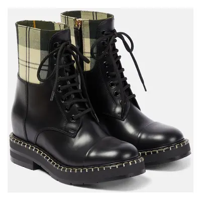 Chloé x Barbour - Bottines en cuir