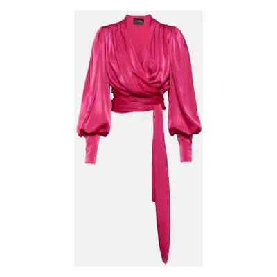 Costarellos Blouse cache-caur Chara en satin