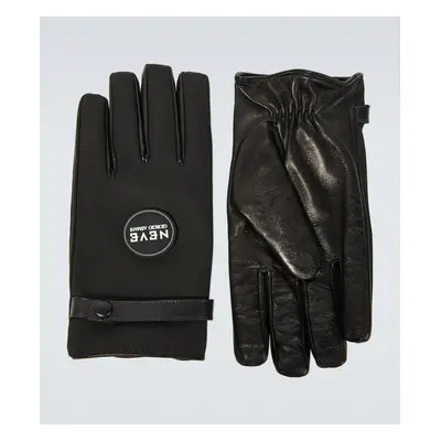 Giorgio Armani Gants Neve en cuir et nylon