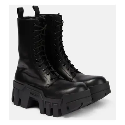 Balenciaga Bottines Bulldozer en cuir