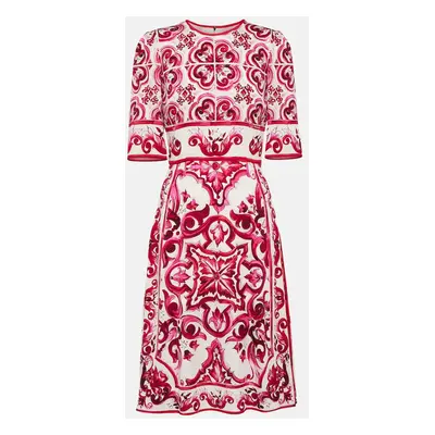 Dolce & Gabbana Robe midi imprimée en soie mélangée