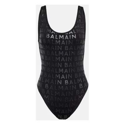 Balmain Maillot de bain imprimé à logo