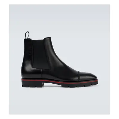 Christian Louboutin Bottines Chelsea Melon en cuir