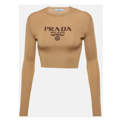 Prada Top en soie à logo