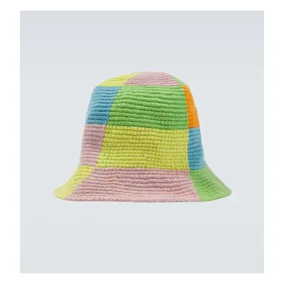 The Elder Statesman Chapeau bob en crochet de cachemire