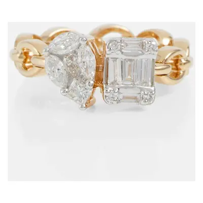 Nadine Aysoy Bague Catena Illusion en or 18 ct et diamants blancs