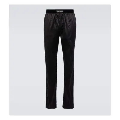 Tom Ford Pantalon de pyjama en soie mélangée