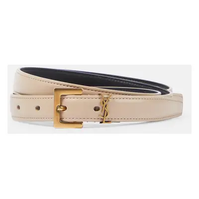 Saint Laurent Ceinture Cassandre en cuir