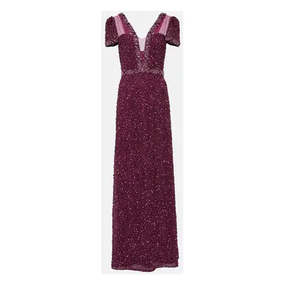 Jenny Packham Robe longue à sequins