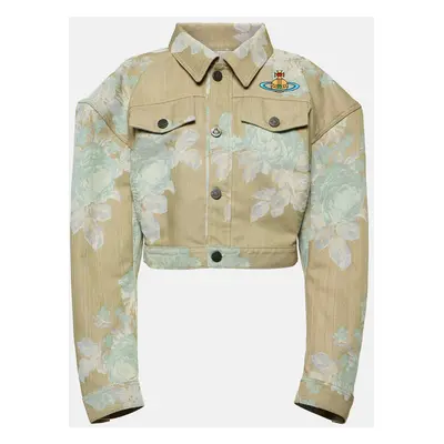 Vivienne Westwood Veste raccourcie en jean à fleurs