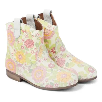 PèPè Bottines en cuir à fleurs