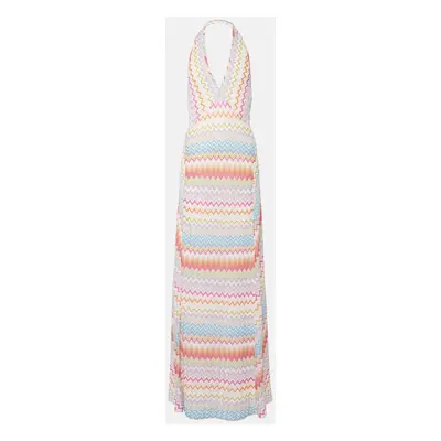 Missoni Robe longue Zig Zag en lamé