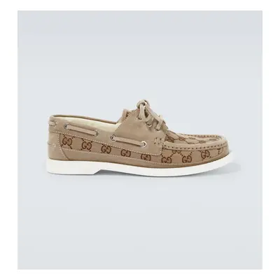 Gucci Chaussures bateau GG en toile