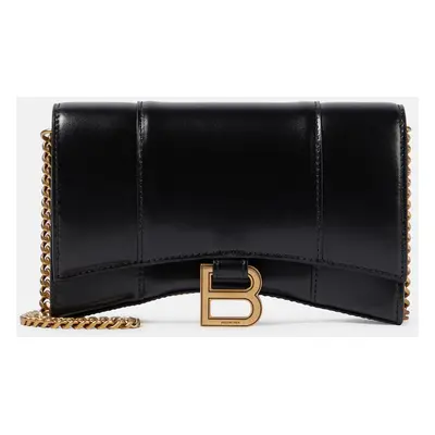 Balenciaga Portefeuille Hourlgass Mini en cuir