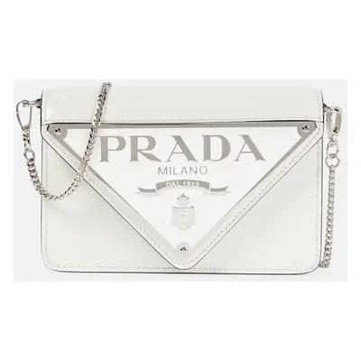 Prada Sac à bandoulière Triangle Mini en cuir