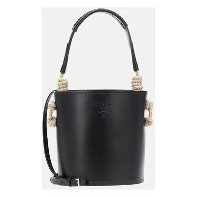 Prada Sac seau Tambour en cuir