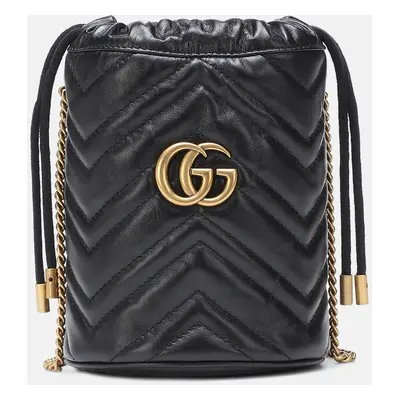 Gucci Sac seau GG Marmont Mini en cuir