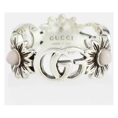 Gucci Bague GG Marmont en argent sterling avec perles