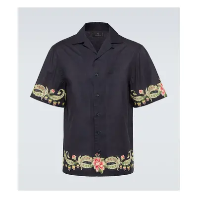 Etro Chemise en coton à fleurs