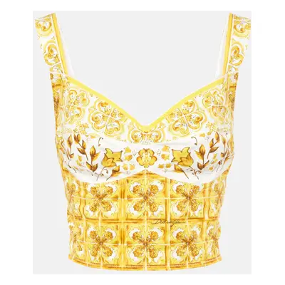 Dolce & Gabbana Top Majolica en coton mélangé