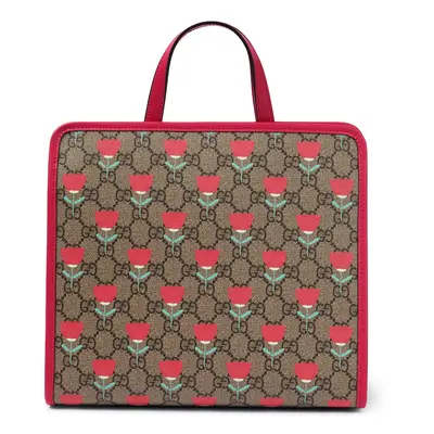 Gucci Kids Sac en toile GG à fleurs