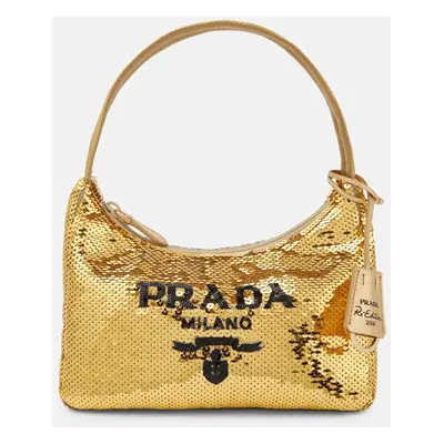 Prada Sac Re-Edition 2000 Mini à sequins