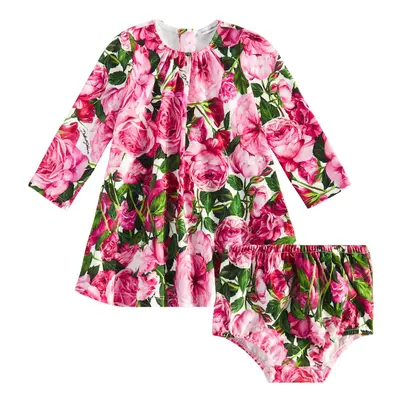 Dolce & Gabbana Kids Bébé - Set robe et culotte bloomer