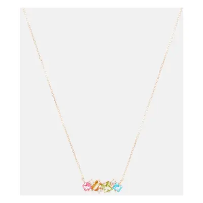 Suzanne Kalan Collier Nadima en or rose 14 ct, topaze, citrine et diamants